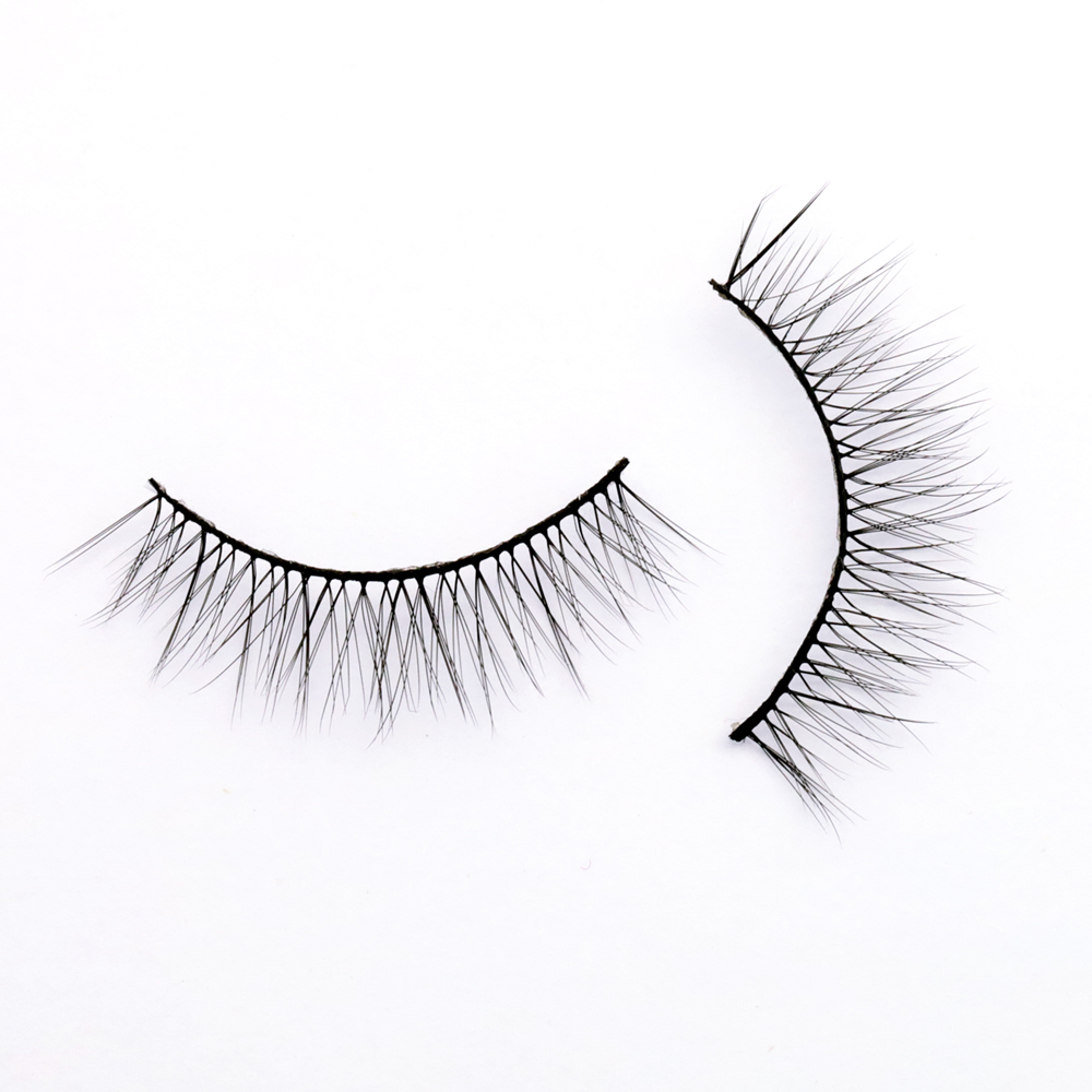 2020 Eyelash Manufacturer Wholesale Price Silk 3D Strip Lashes with Private Box in the UK YY97